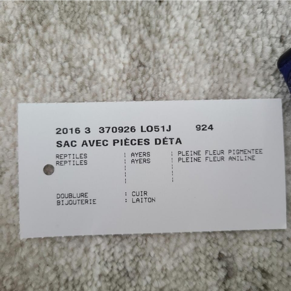 Balenciaga A6 blue python crossbody bag - Picture 6 of 8